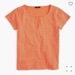 J crew split neck T-shirt